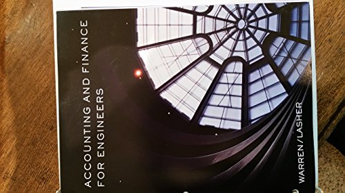 accounting and finance for engineers  warren/lasher 1305301684, 9781305301689