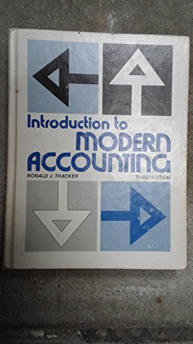 introduction to modern accounting 3rd edition thacker, ronald james 0134877365, 9780134877365