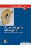 accounting for managers effective techniques for decision making  s. jayapandian 818052213x, 9788180522130