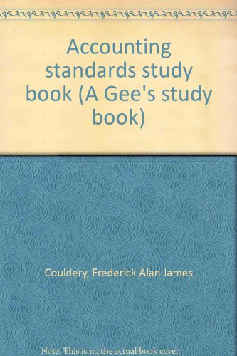 accounting standards study book frederick alan james couldery 0852581645, 9780852581643