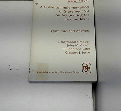 guide to implementation of statement 96 on accounting e. simpson 9990946833, 9789990946833