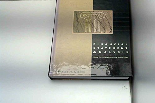 financial statement analysis using financial accounting information 6th edition gibson, charles h.