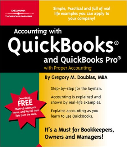accounting with quickbooks and quickbooks pro with proper accounting 1st edition doublas, gregory m
