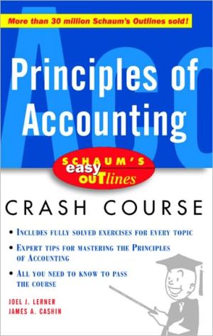 schaum s easy outline of accounting 1st edition joel lerner, james cashin 0071610510, 9780071610513