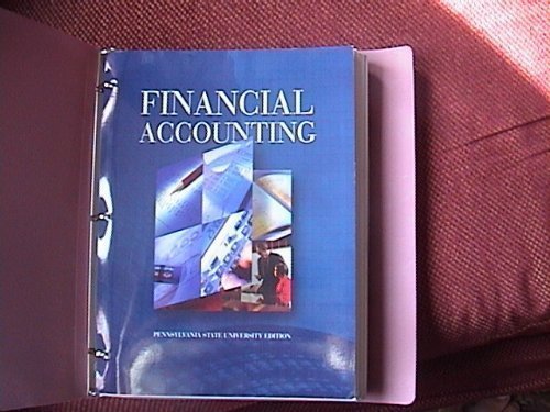 financial accounting pennsylvania state university edition  jane l reimers 0555032353, 9780555032350