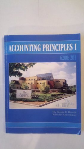 accounting principles i 6200 201 custom edition for the university of akron selected material from custom
