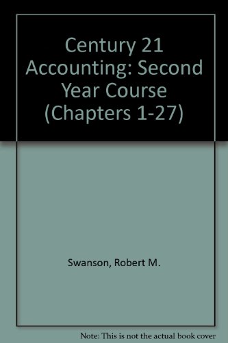 accounting advanced course 3rd edition swanson, robert m. 0538023708, 9780538023702