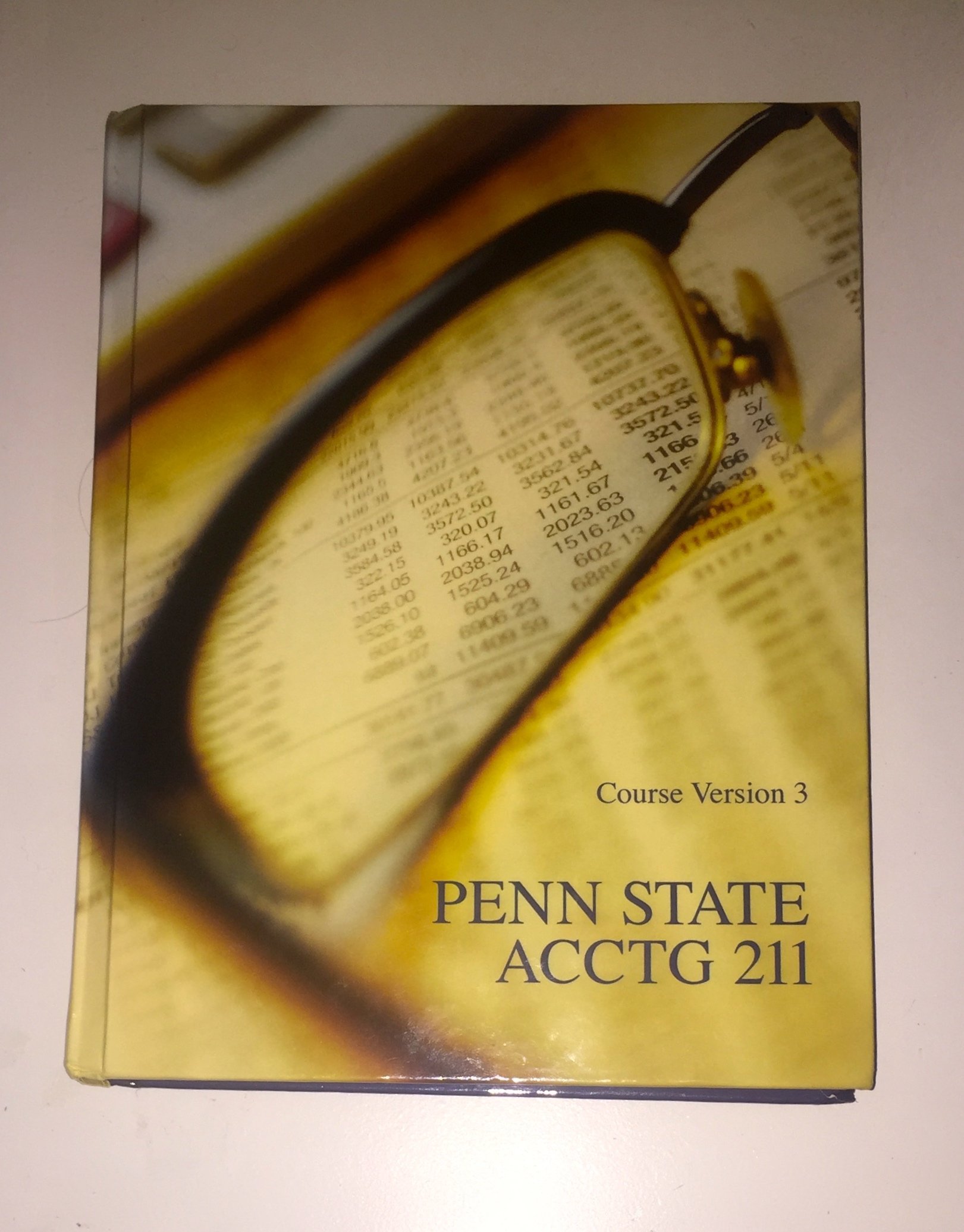 penn state accounting 211 course version 3 3rd edition jane l. reimers, karen wilken braun, wendy m tietz