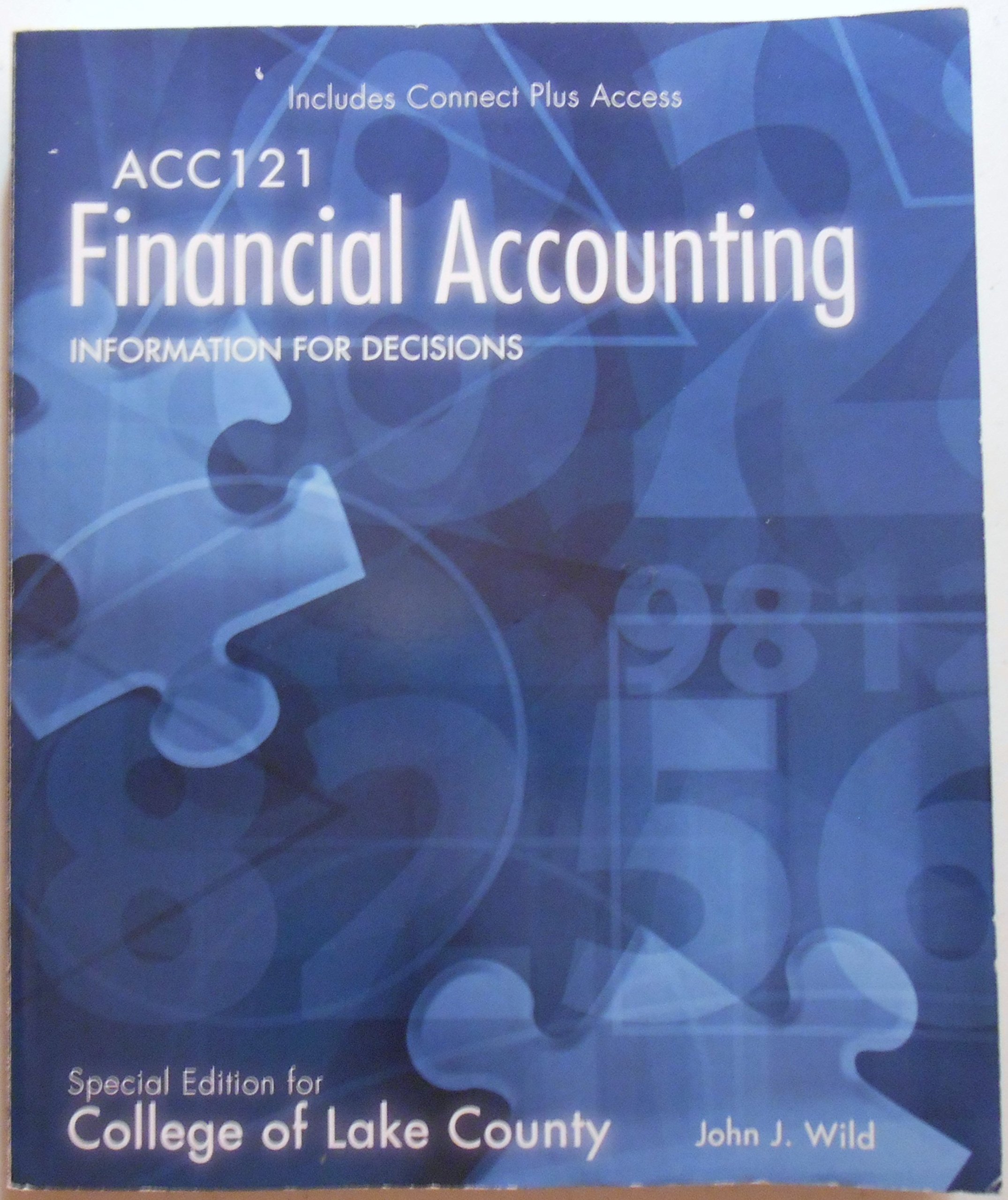 acc 121 financial accounting information for decisions  john j. wild 0077686349, 9780077686345