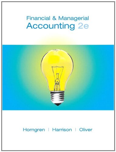 financial and managerial accounting chapters 1 23 book + myaccountinglab + pearson pck edition horngren,