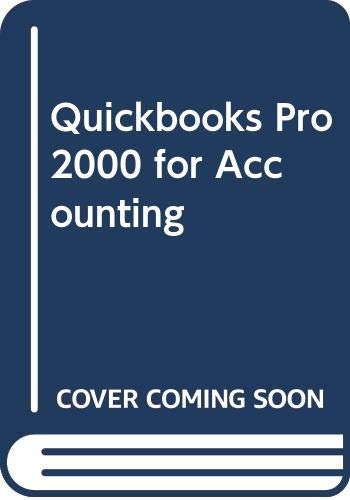 quickbooks pro 2000 for accounting  glenn owen 0324116624, 9780324116625