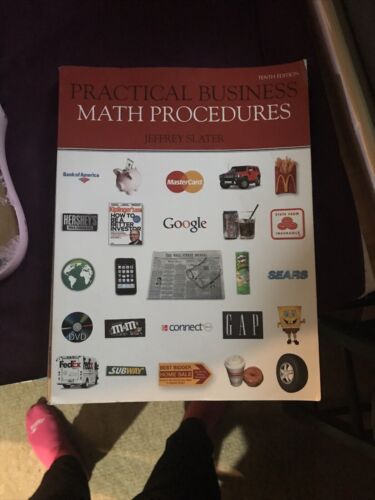 practical business math procedures brief with business math handbook 1st edition jeffrey slater