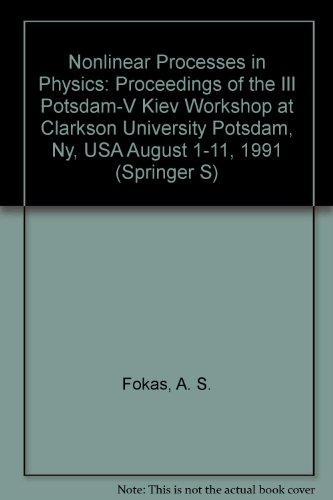 nonlinear processes in physics of the iii potsdam v kiev workshop at clarkson university potsda ny usa august