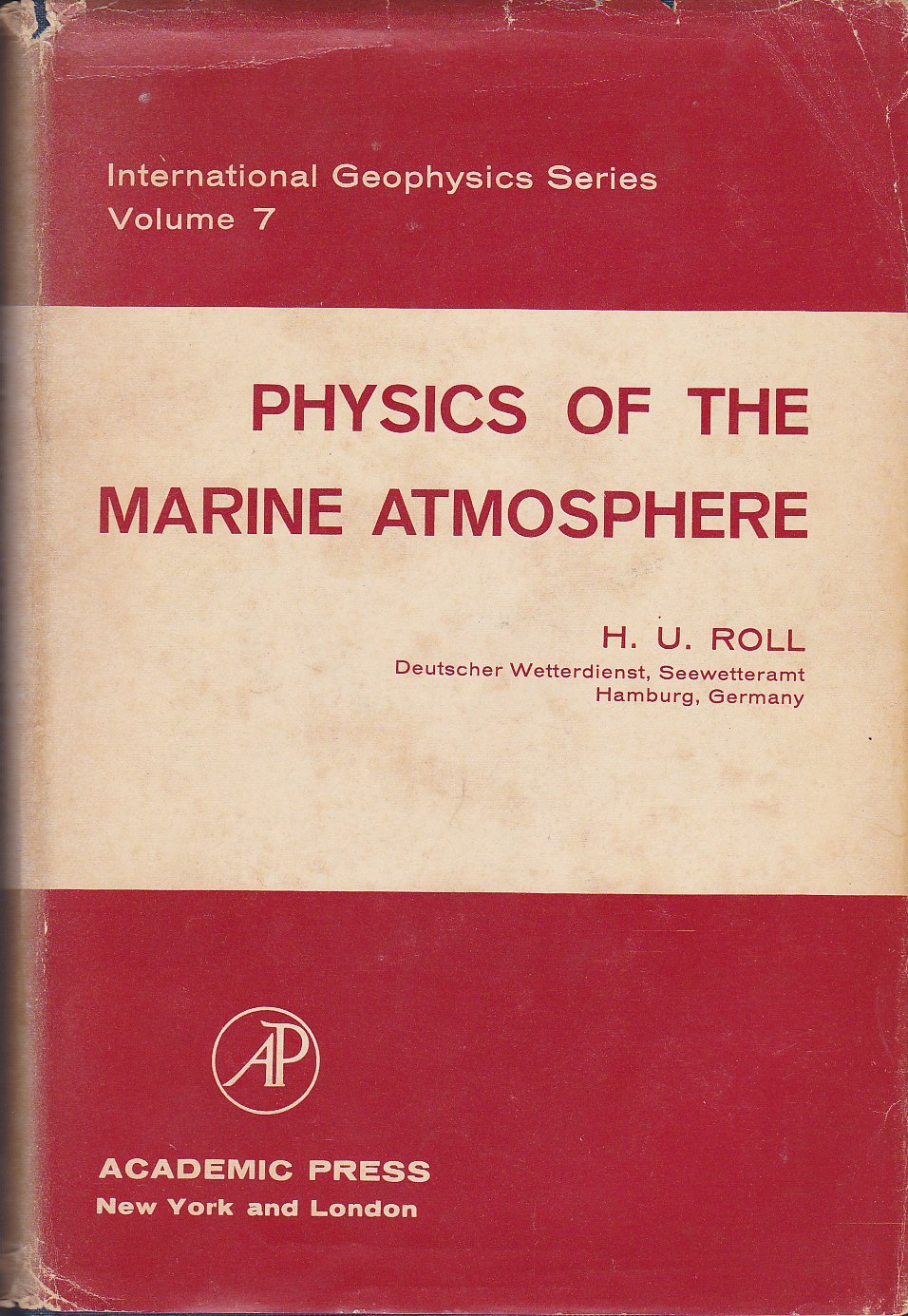 physics of the marine atmosphere volume 7 1st edition roll 0125936508, 9780125936507