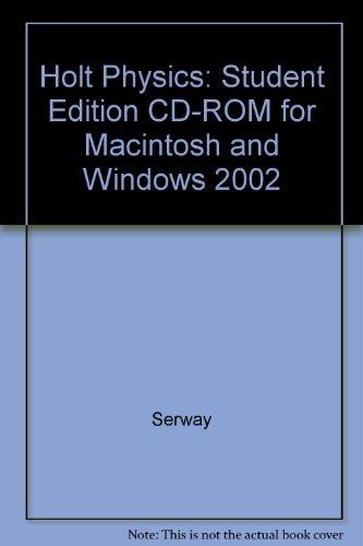 holt physics cd rom for macintosh and windows 2002 1st edition serway 0030671868, 9780030671869