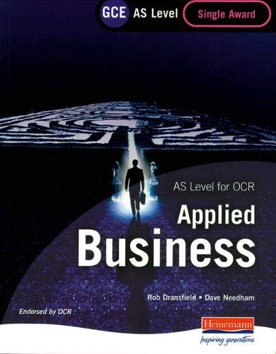 gce as level applied business single award for ocr  dransfield, mr rob, needham, mr david 0435401157,