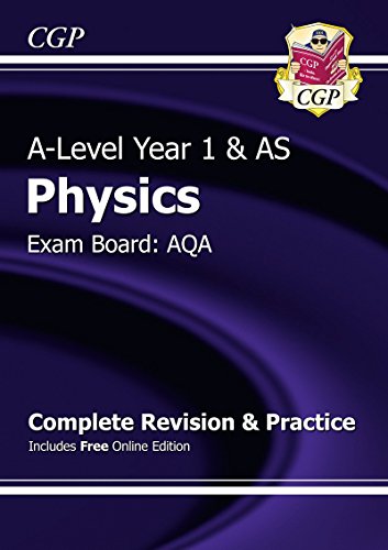 a level physics aqa year 1 and as revision and practice with online edition  cgp books 1782942920,