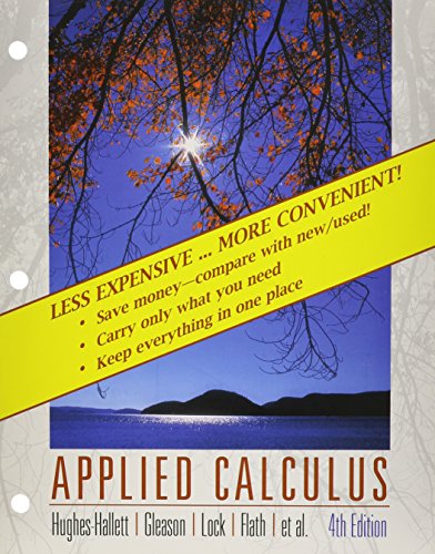 applied calculus  edition binder ready version with binder ready survey flyer and wileyplus set 4th edition