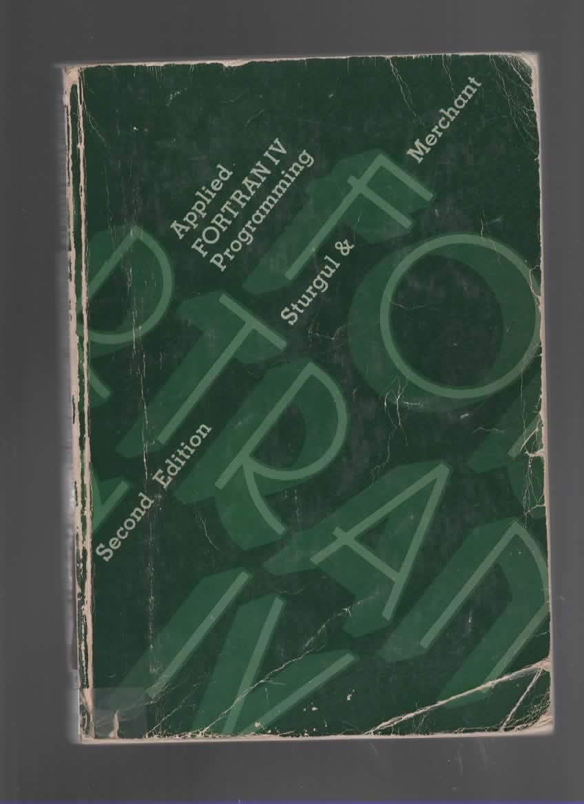 applied fortran iv programming 2nd edition sturgul, john r 0534004407, 9780534004408