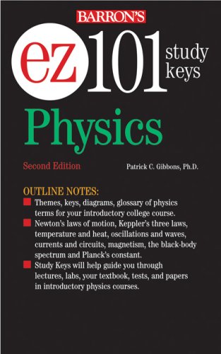 ez 101 study keys physics 2nd edition gibbons ph.d., patrick c. 0764139193, 9780764139192