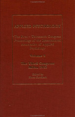 applied psychology v 3 horst gundlach 0415172187, 9780415172189
