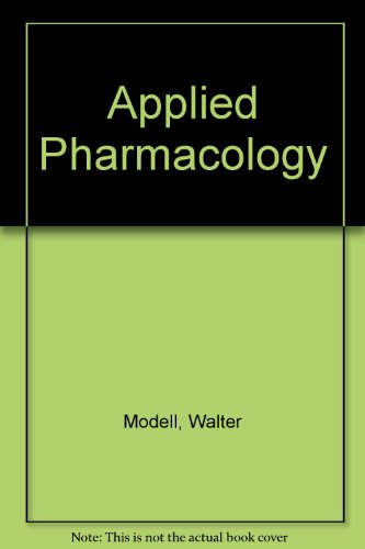 applied pharmacology  walter modell 0721664253, 9780721664255
