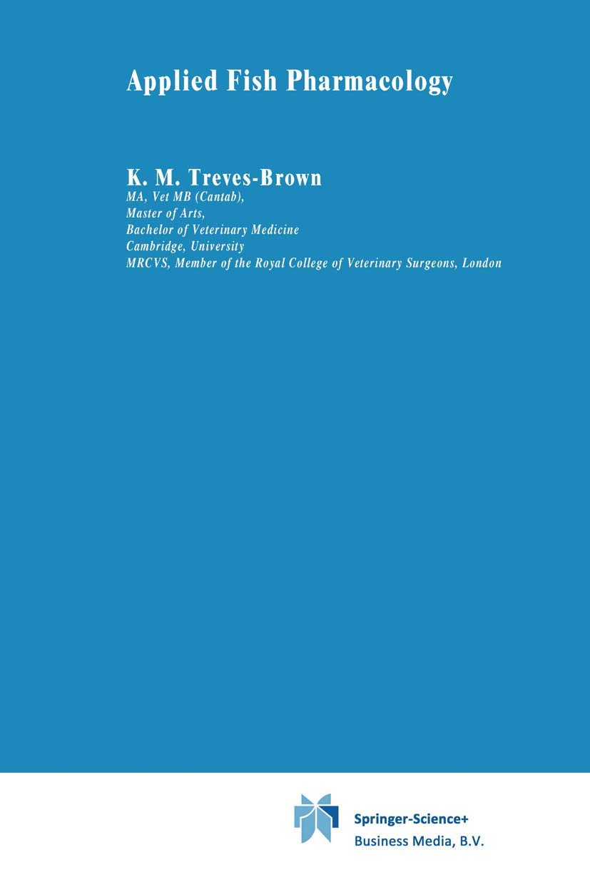 applied fish pharmacology 2000 edition treves brown, k.m. 0412621800, 9780412621802
