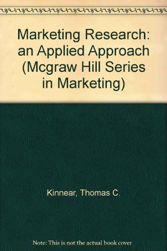 marketing research an applied approach subsequent edition kinnear, thomas c., taylor, james r. 0070347573,
