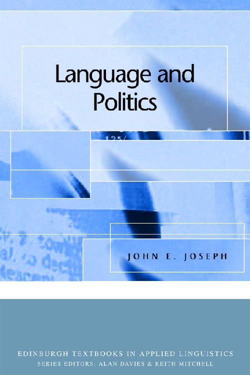 language and politics 1st edition joseph, john e. 0748624538, 9780748624539