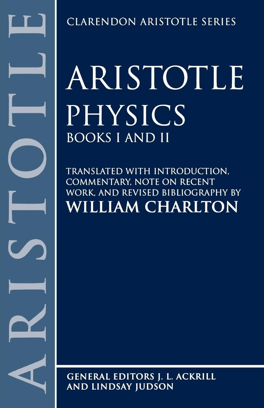 physics books i and ii 1st edition aristotle 0198720262, 9780198720263