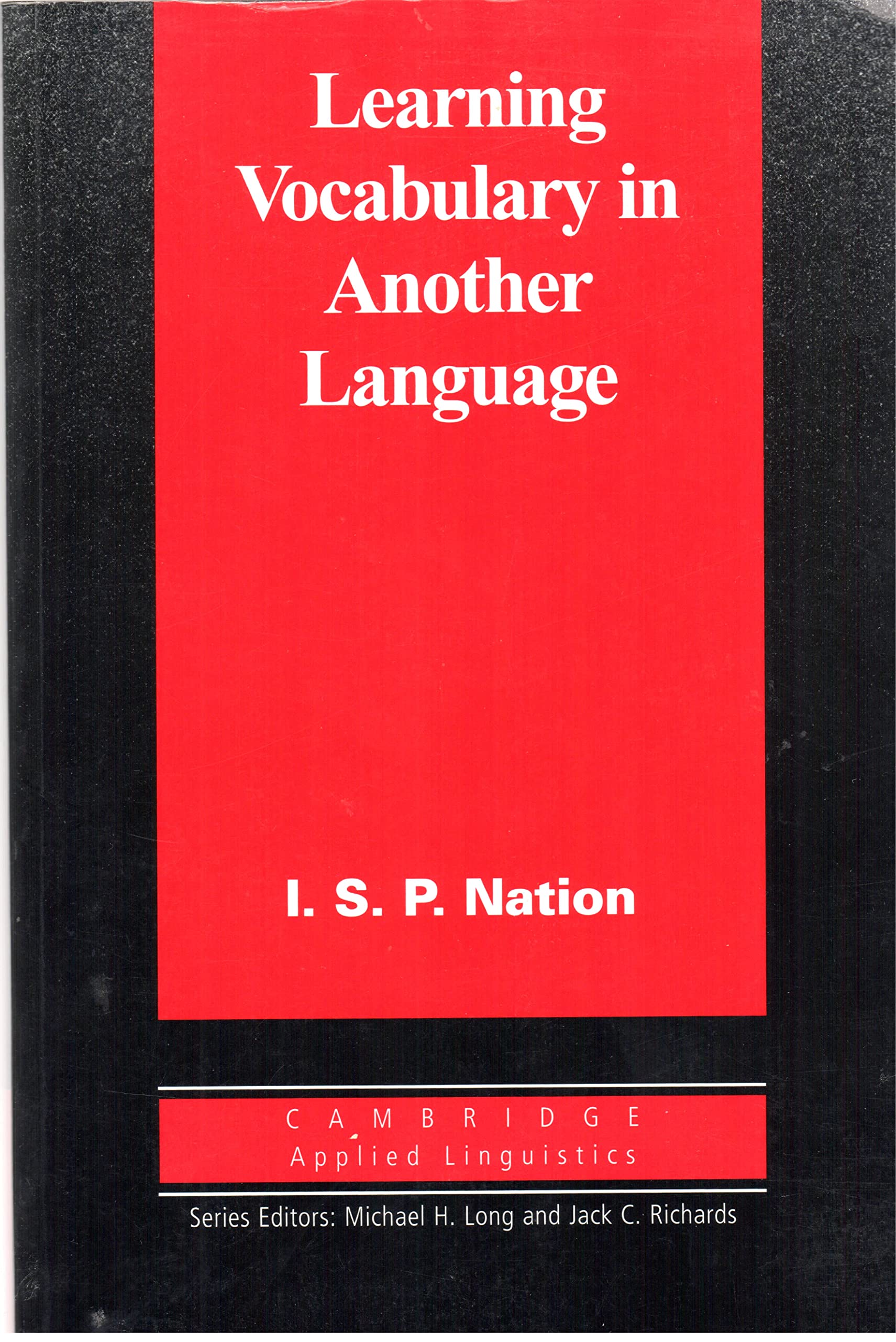 learning vocabulary in another language 1st edition nation, i. s. p. 0521804981, 9780521804981