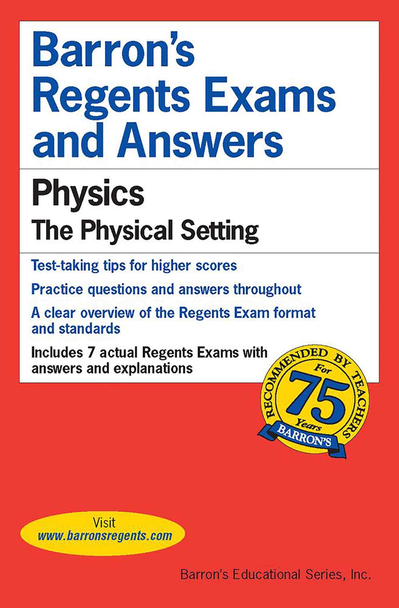 regents exams and answers physics  lazar  m.s. ed., miriam 0812033493, 9780812033496