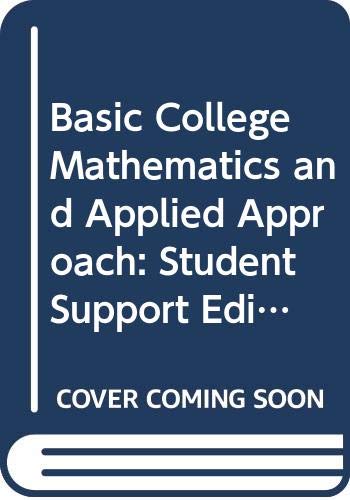 basic college mathematics an applied approach student support edition 8th edition aufmann, richard n.,