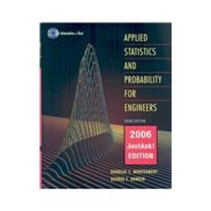 applied statistics just ask edition with set 3rd edition douglas c. montgomery 0471788651, 9780471788652