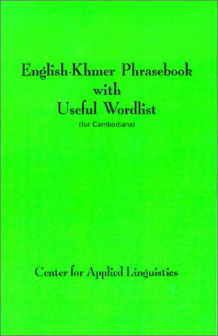 english khmer phrasebook with useful word list  center for applied linguistics 0884325687, 9780884325680