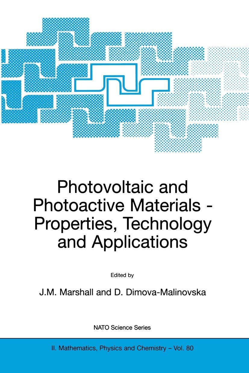 photovoltaic and photoactive materials properties technology and applications 1st edition marshall, joseph