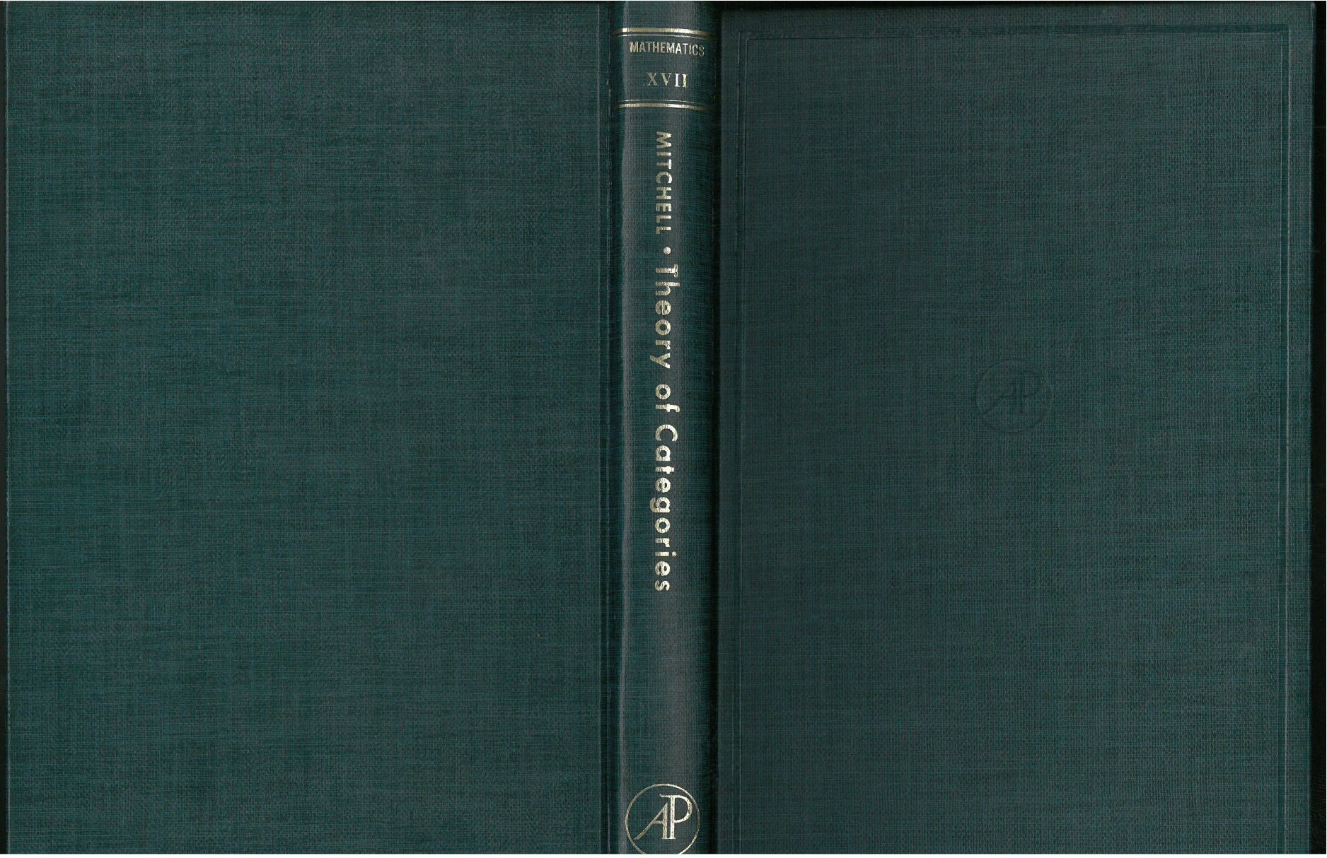 theory of categories volume 17 1st edition barry mitchell 0124992501, 9780124992504
