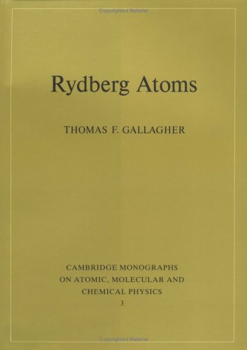 rydberg atoms  gallagher, thomas f. 0521385318, 9780521385312
