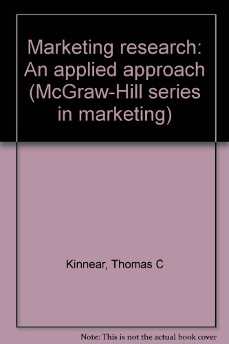 marketing research an applied approach  kinnear, thomas c. 0070347417, 9780070347410