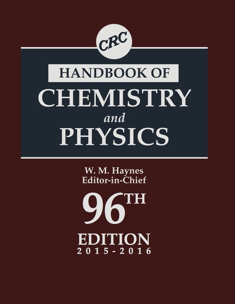 crc handbook of chemistry and physics 9 96th edition william m. haynes 1482260972, 9781482260977
