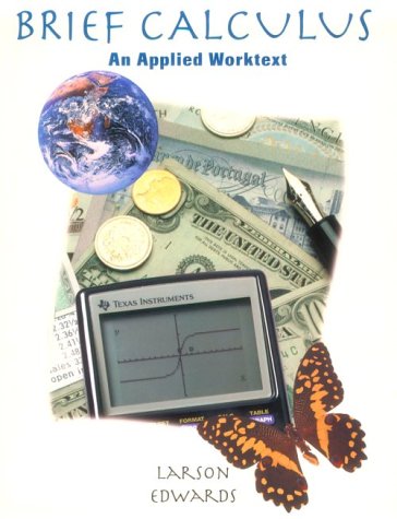 calculus an applied worktext 5th edition larson, ron, edwards, bruce h. 0395916860, 9780395916865