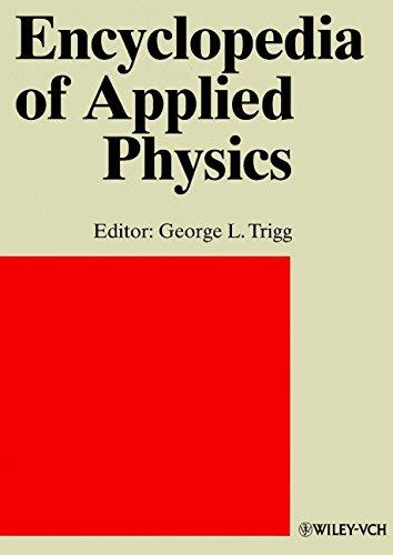 encyclopedia of applied physics index for vols 1 23 1st edition trigg, g. l., vera, associate editor: e. s.,