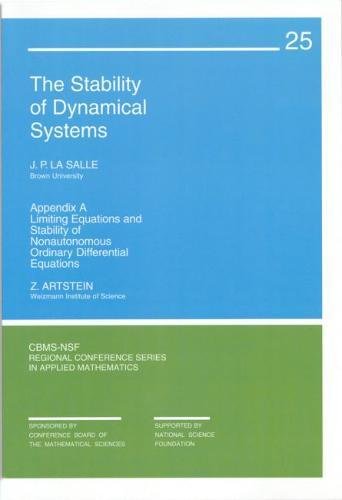 the stability of dynamical systems  lasalle, j. p. 0898710227, 9780898710229
