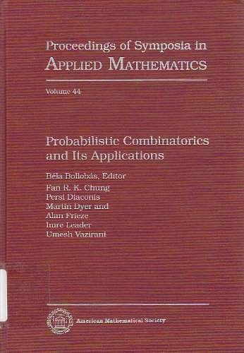 probabilistic combinatorics and its applications  chung, fan r. k. 082185500x, 9780821855003