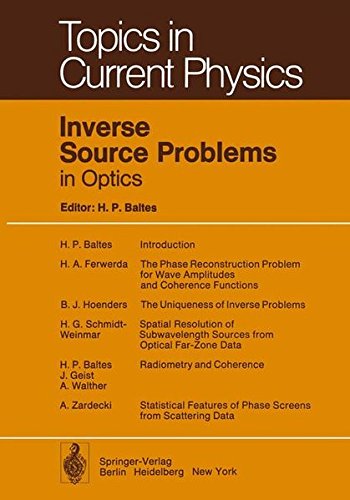 inverse source problems in optics 1st edition baltes, h. p., editor 3540090215, 9783540090212