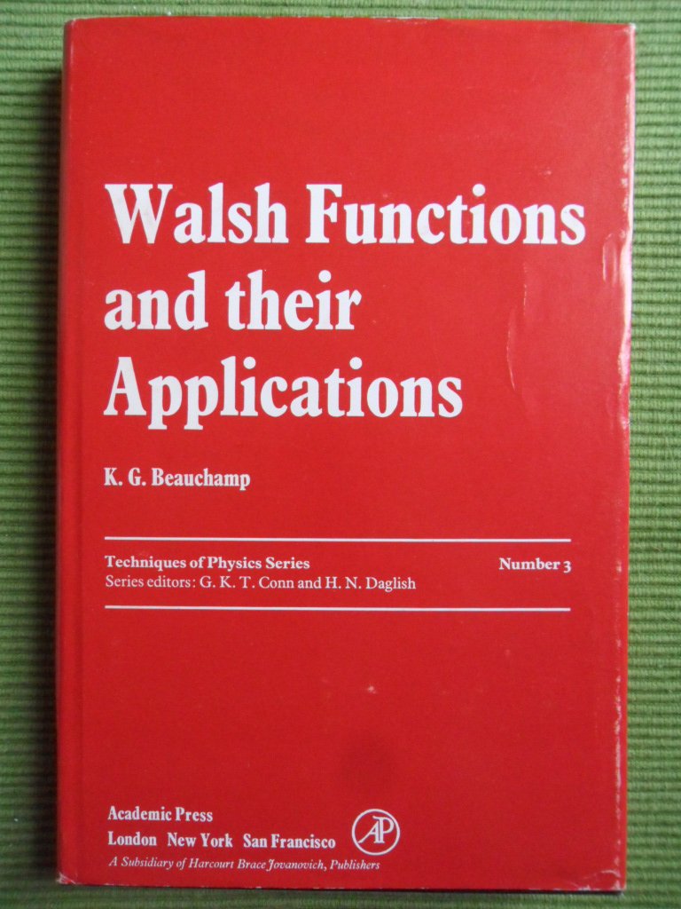 walsh functions and their applications  beauchamp, k. g 0120840502, 9780120840502