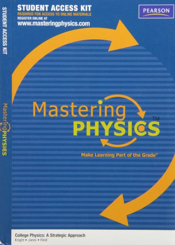 masteringphysicstm student access kit for college physics a strategic approach  randall d. knight, brian