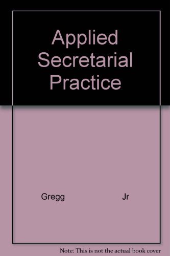 applied secretarial practice  gregg                        jr 0070243808, 9780070243804