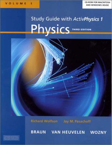 physics for modern physics for scientists and engineers volume 1 activphysics 1 3rd edition wolfson, richard,