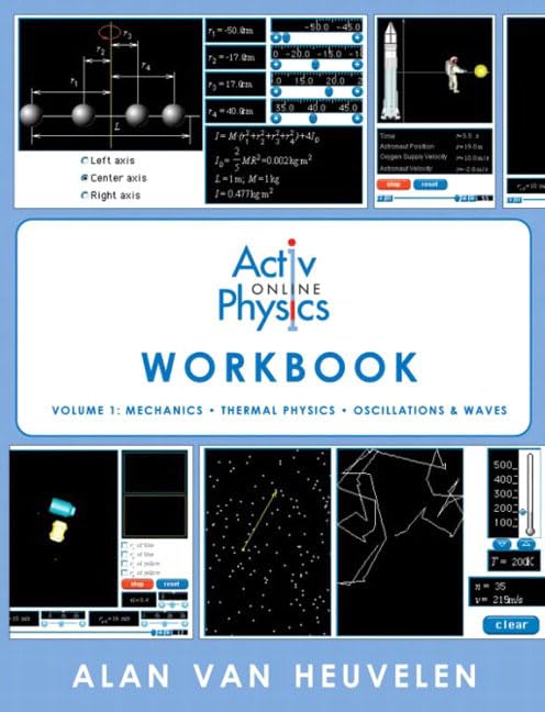 activphysics online workbook volume 1 mechanics thermal physics oscillations and waves 2nd edition van